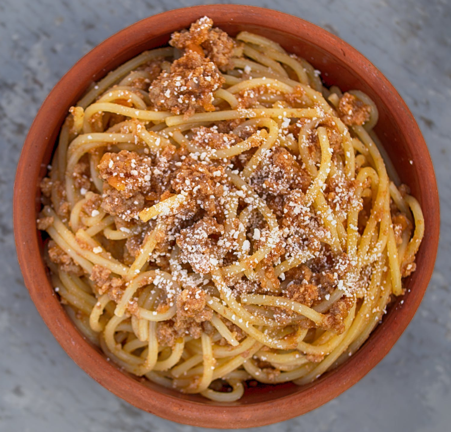 Salted Pasta with mushroom sauce